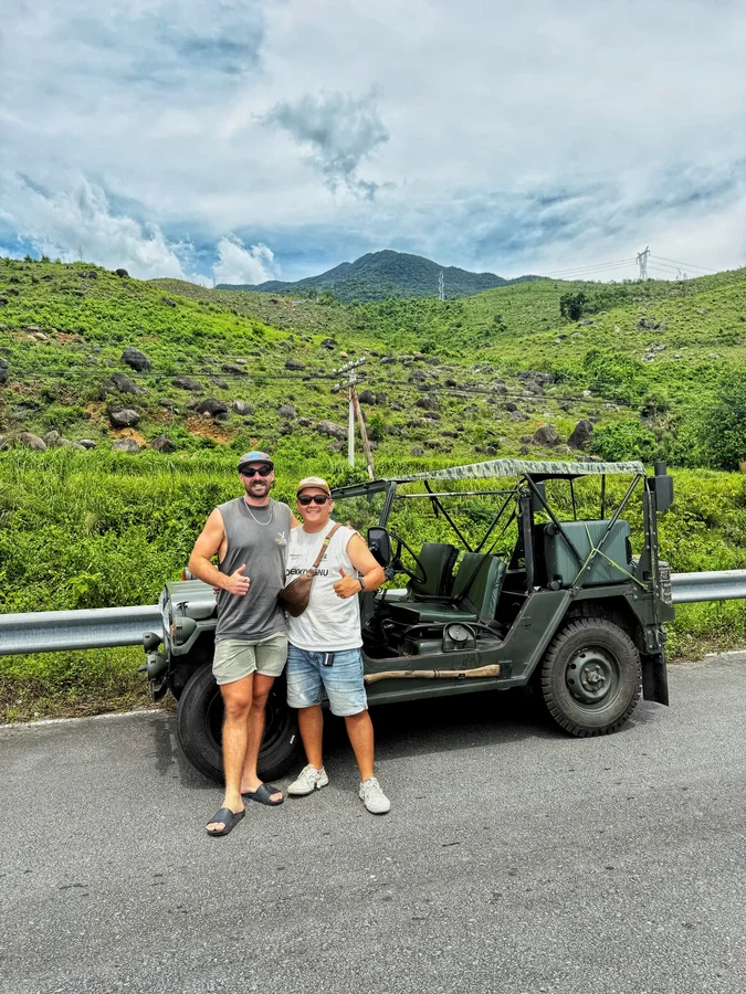 Hai Van Pass Jeep tour rocky mountains guide DDTravel