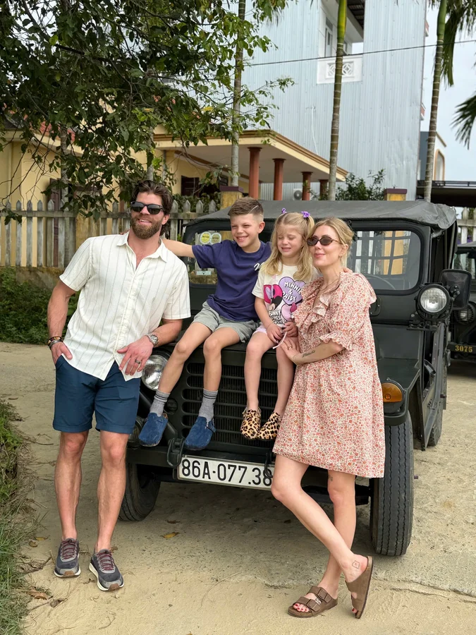 Family Hoi An My Son Jeep tour countryside DDTravel
